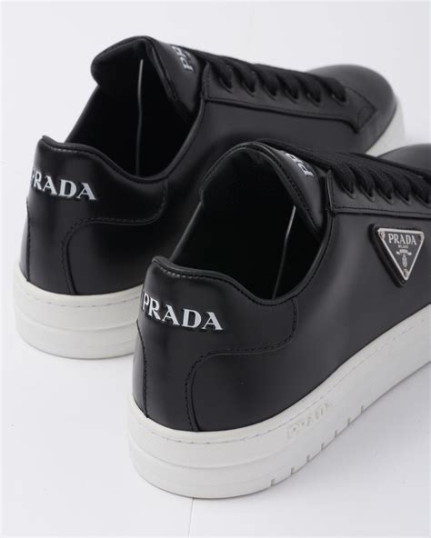 prada shoes men black and white|black chunky prada shoes.